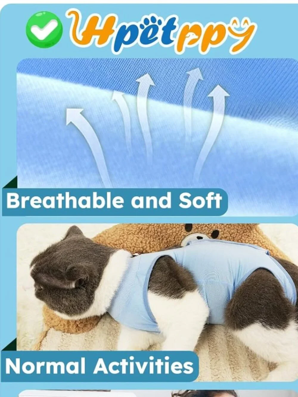 Pet Surgery Recovery Suit Cats Small Female Dogs FREE GIFT Size M NEW